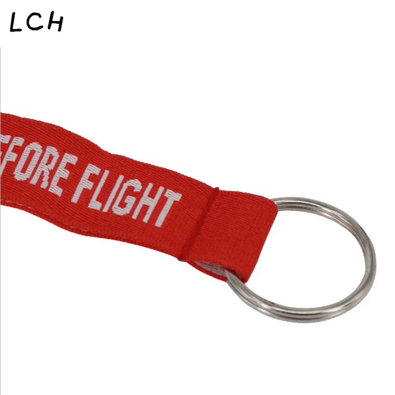 Remove Before Flight цепочка для ключей красный брелок тканый письмо ювелирные изделия