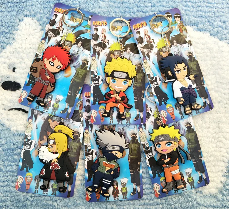 

IVYYE 1PCS Naruto Series Anime Key Chain PVC Figure Keyring cute Toys Keychain Keyholder Birthday Gifts Unisex NEW