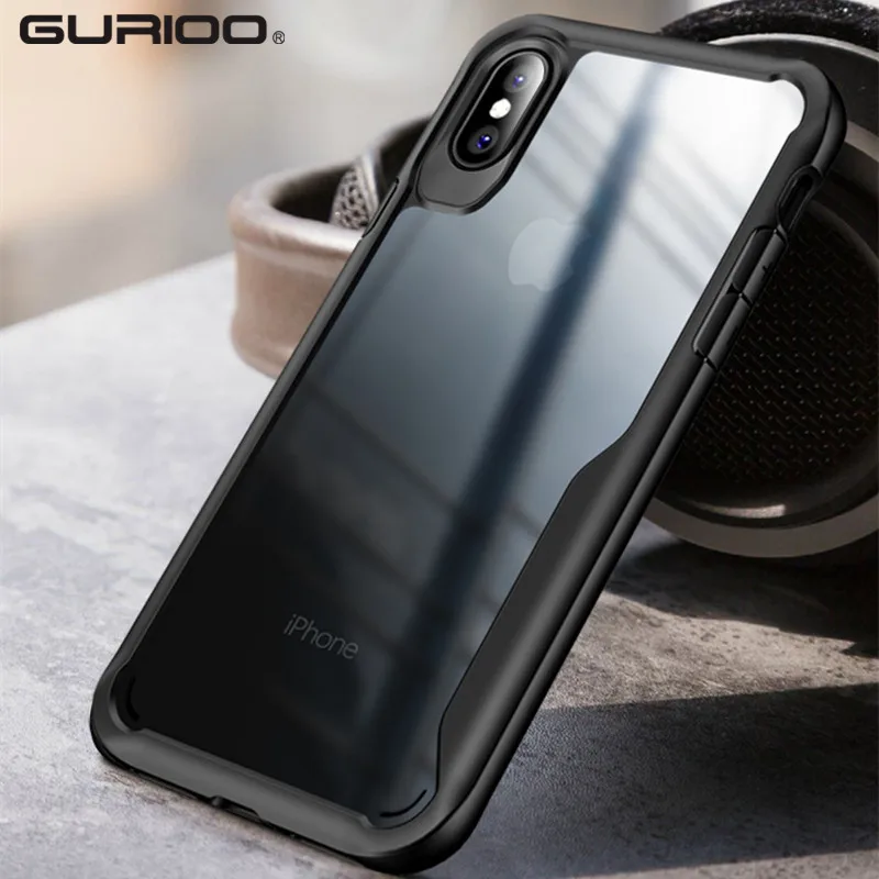 Gurioo Ultrathin Clear Transparent TPU Silicone Case For iPhone XS MAX XR 4 4S 5 5S SE 6 6S 7 8 X Plus Protect Rubber Phone |