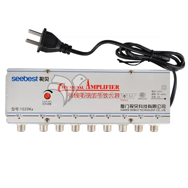 TZT SB 1020K8 8 Way CA усилитель сигнала телевизора кабель для TV 20 дБ|catv signal amplifier|catv boostercatv