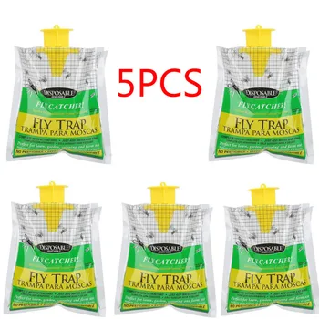 

3pcs/5pcs Flycatcher Bag Home Garden Outdoor Disposable Fly Catcher Control Trap Insecticide Flies Flycatcher Trap