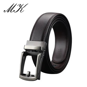 

Maikun Belts for Men Automatic Metal Buckle Men Belt Luxury Leather Casual Business Men Belts