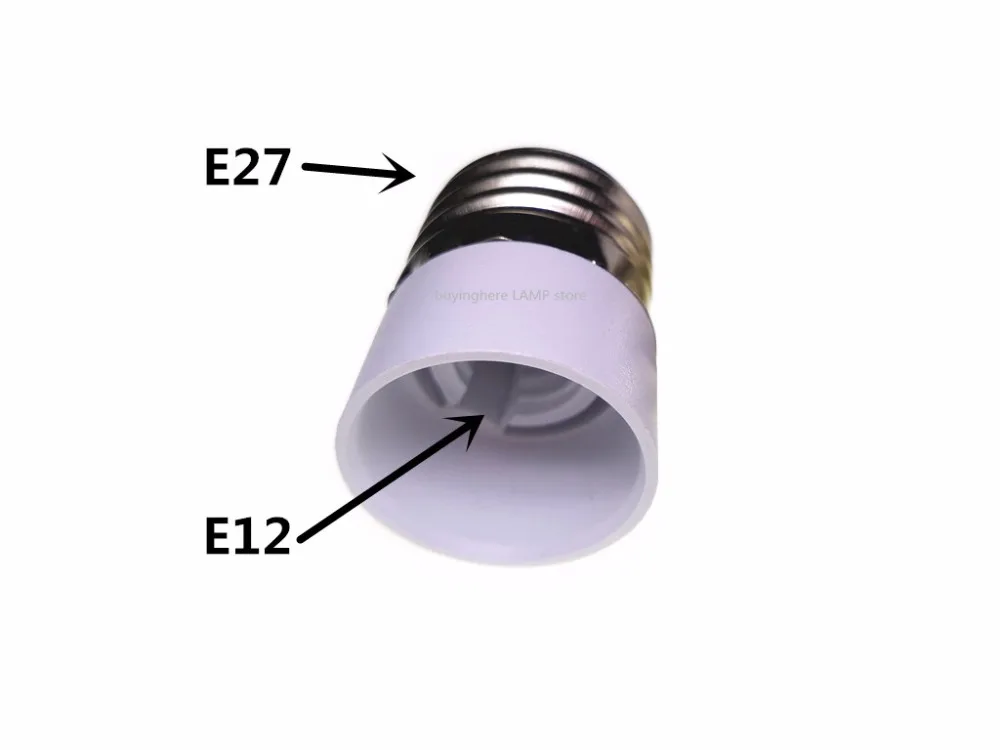 Цоколь лампы E27 поворот к E12 держатель лампы поворот к E27 лампа конвертер E12 к E27 адаптер для лампы e27 к E12