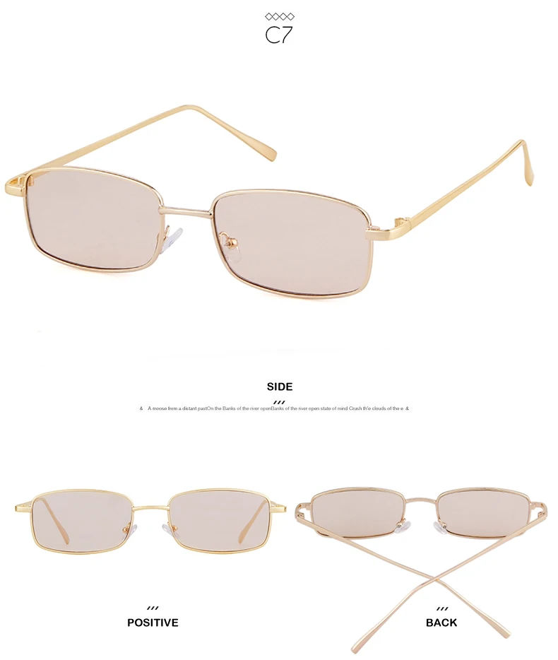 WHO CUTIE 90 S, фиолетовые солнцезащитные очки для женщин и мужчин, фирменный дизайн, Ретро стиль,, маленькие прямоугольные солнцезащитные очки, плоский верх, оттенки OM522B