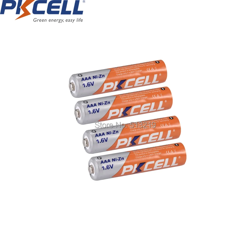 4 шт. PKCELL AAA 900mWh батареи 1,6 в Ni-Zn AAA аккумуляторы aaa и 1 шт. AA/AAA батареи коробки Чехлы для фонариков игрушки