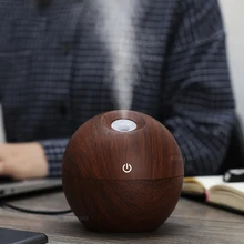 USB Aroma Essential Oil Diffuser Ultrasonic Mist Humidifier Air Purifier 7 Color Change LED Night light for Office Home 130ml
