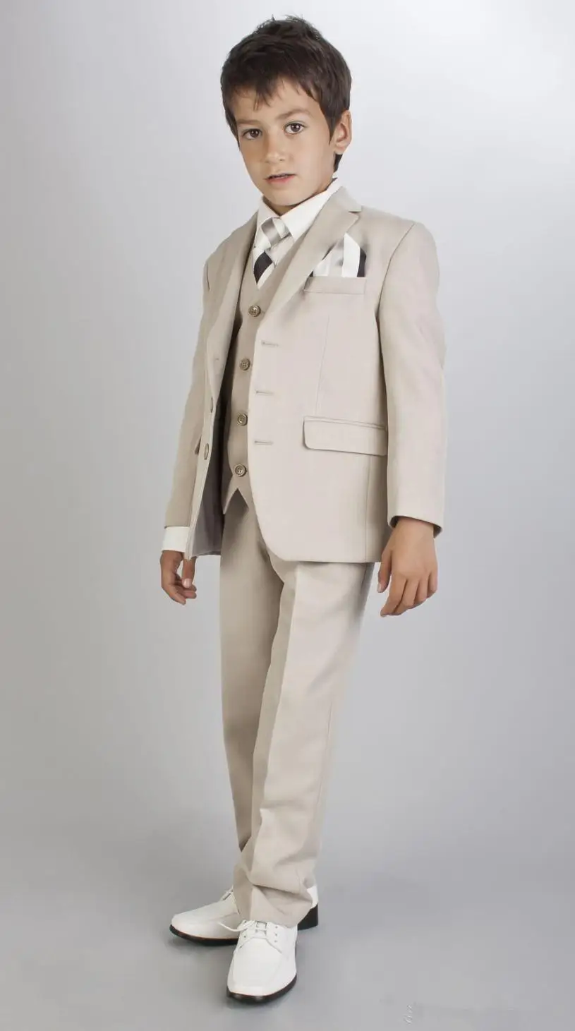 Горячая распродажа белые детские костюмы индивидуальный свадебный костюм для мальчиков наряд жениха для мальчиков смокинг детская одежда(куртка+ брюки+ жилет - Цвет: as pictures shows