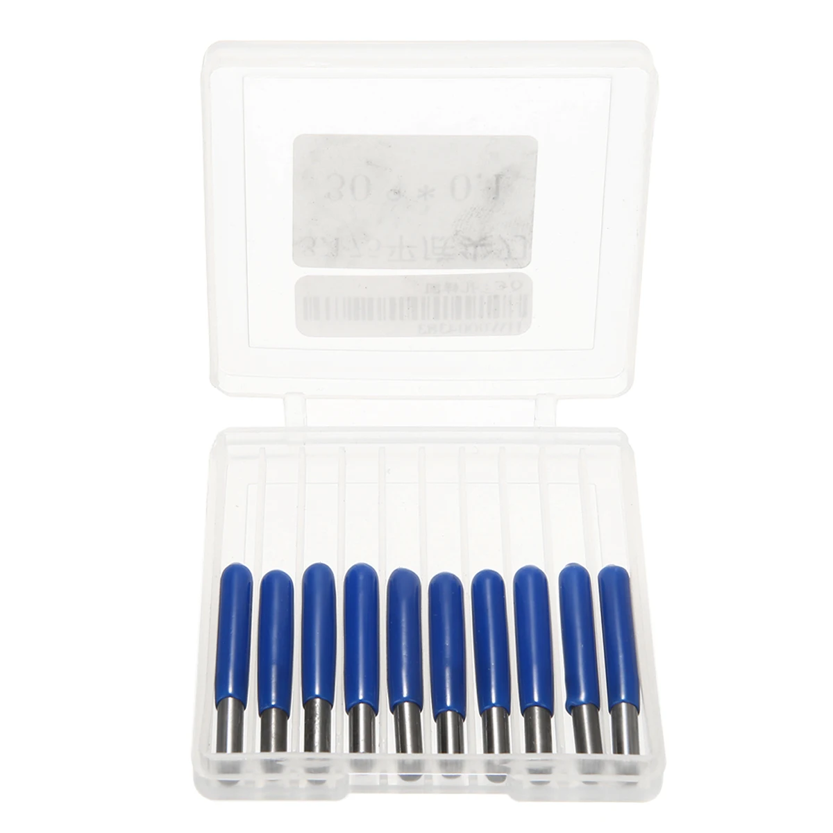 10pcs/set 3.175mm Shank Carbide PCB Engraving Bits CNC Router Tool 30 Degree 0.1mm V-shape For 2D/3D Sculpture Engraved Copper