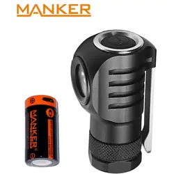 Манкер E04 550 люменов CREE XPL светодиодный фонарик с USB перезаряжаемые 16340 батарея 120 градусов форма наводнения для Открытый лагерь