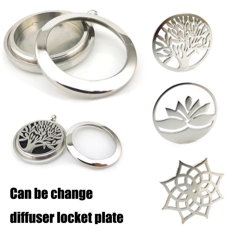 

New Arrivals Silver Screw Diffuser Locket (20-30mm) Essential Oils Diffuser Locket Aromatherapy Locket with Free Pads