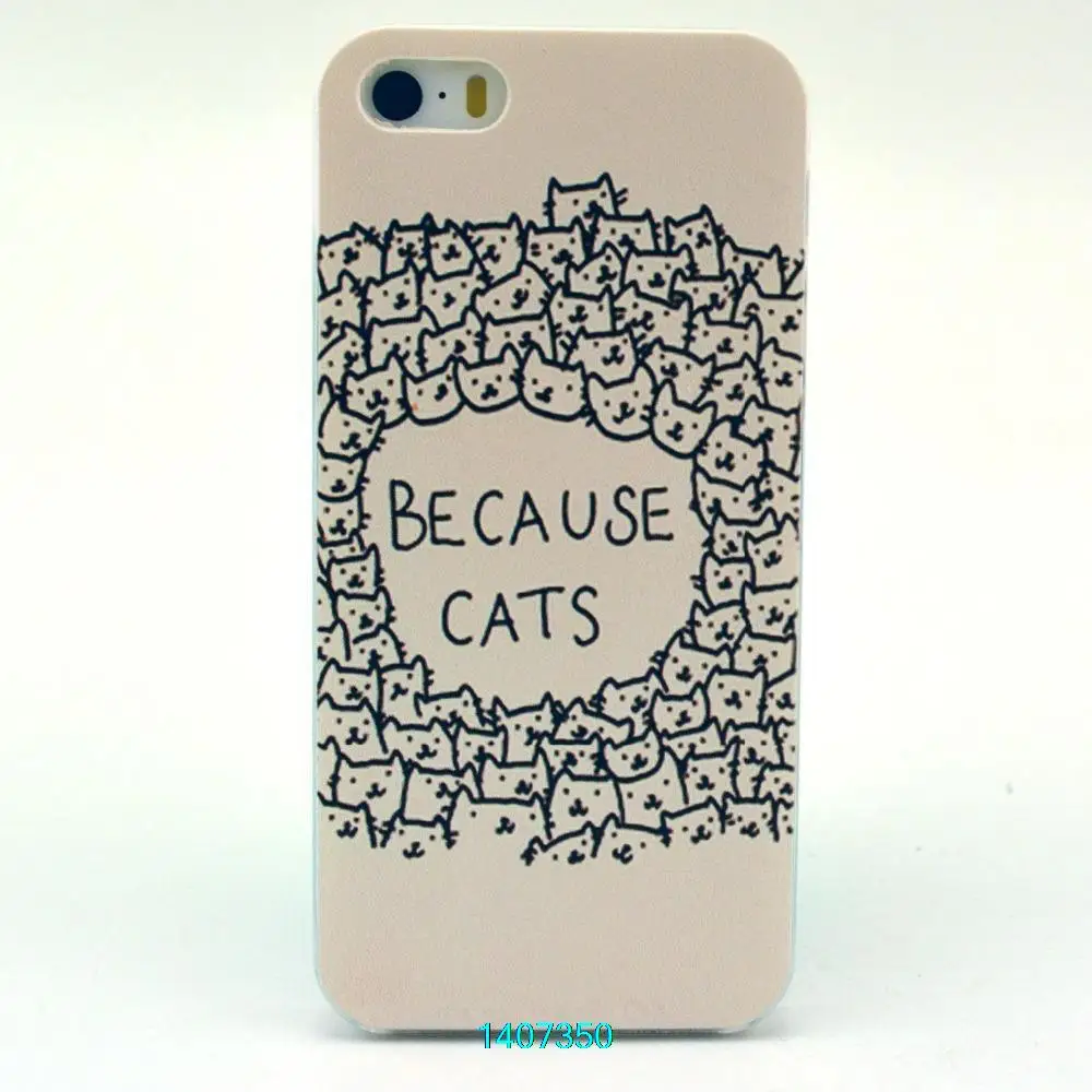 JiaHH Cute Cat Animal Style Hard Plastic Case for iPhone 5 5S case Cover 4S 4 |