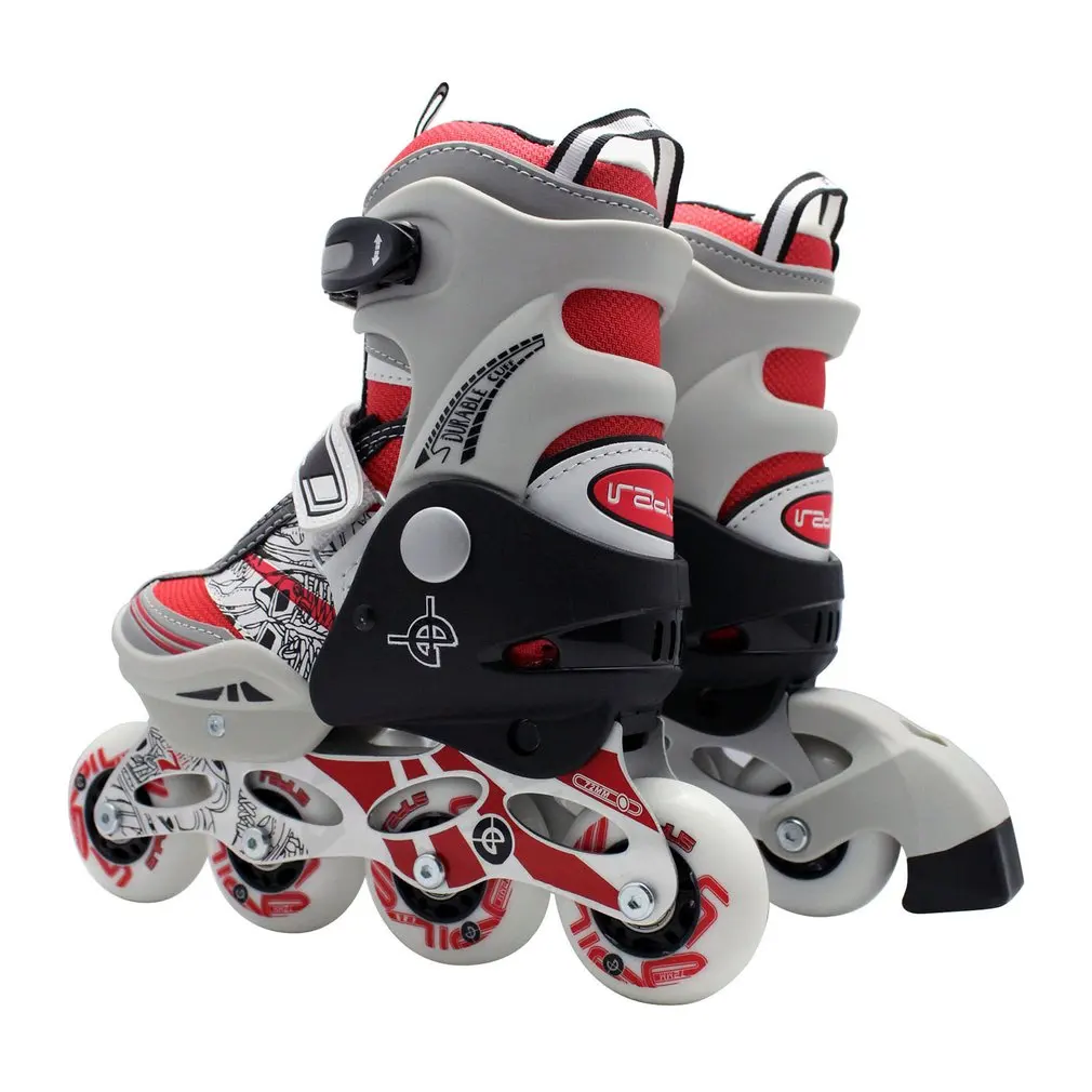 للجنسين المهنية الأطفال أحذية التزلج واحد في الصف زلاجات دوارة الأحذية قابل للتعديل العالمي مضمنة أحذية التزلج