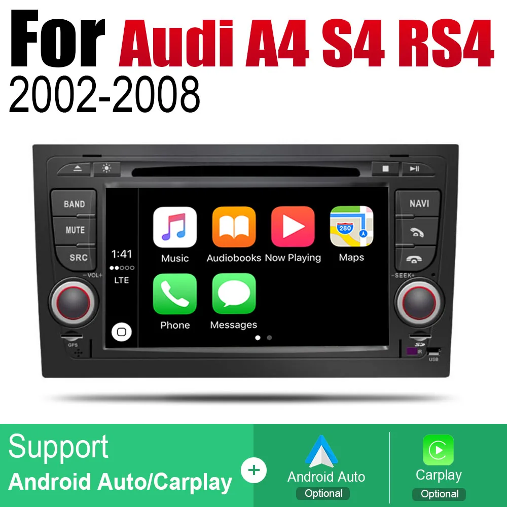 Автомобильный мультимедийный плеер Android радио для Audi A4 S4 RS4 8E 8H 2002~ 2008 MMI DVD gps Navi навигационная карта Авто Аудио BT стерео