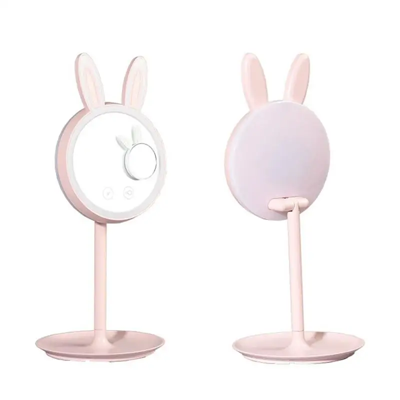 

Lighted Makeup Mirror Vanity 31 LED Lights Touch Screen Removable 10x Magnifying Spot 180 Swivel Rotation Battery USB Power