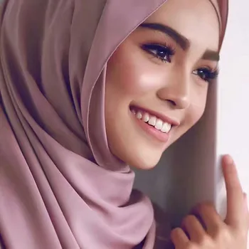 

2018 Cause Women Hijab Chiffon Wrap Shawl 200*78CM Long Muslim Head Scarf Custom-made Color Available Simple African Style
