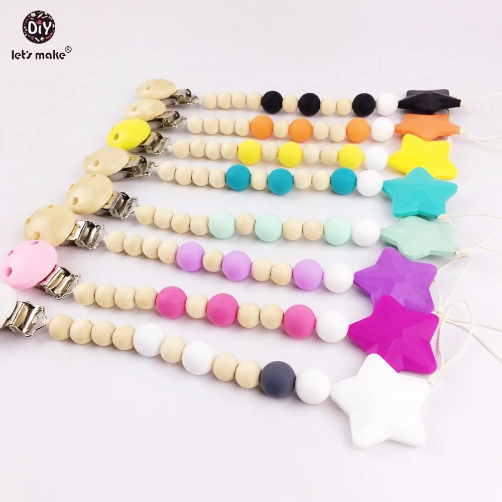 Prix pour Let's Faire Équipement de Bébé de Silicone de Dentition Bébé Jouets De Dentition 10 pc En Forme D'étoile Femmes De Mode Portant Perles En Bois Bébé douche Cadeaux Prix pour Let's Faire Équipement de Bébé de Silicone de Dentition Bébé Jouets De Dentition 10 pc En Forme D'étoile Femmes De Mode Portant Perles En Bois Bébé douche Cadeaux