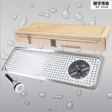 Стеклянная краску r поддон для капель столешница из нержавеющей стали/Паровой кувшин краску/стеклянную краску r/стаканчик шайба длинная стеклянная краску r