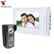 Yobang Security 7″ Wired Video Door Phone System Unit Doorbell Intercom System Interphone Doorphone Home Video Intercom