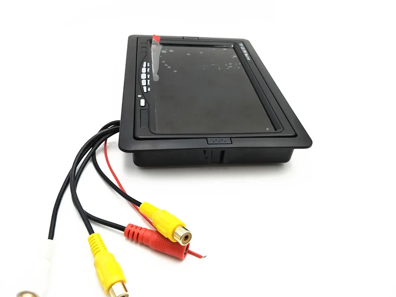2 Channel 7inch TFT LCD DVR monitor record in SD card support 32GB SD card