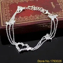 Charm Anklets Silver Plated Bead Anklets for Women Love Ankle Bracelet Chain Foot Jewelry 1OQ5 4U2P