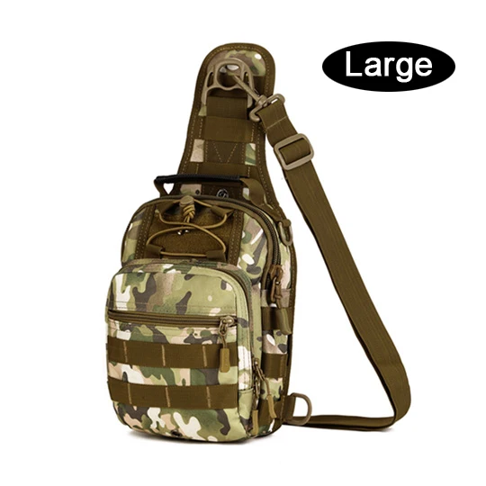 Четыре в одном мужские тактические рюкзаки на одно плечо спортивная сумка для мужчин женщин мужчин Teenger Открытый Molle Кемпинг Туризм Охота - Цвет: CP Camouflage Large