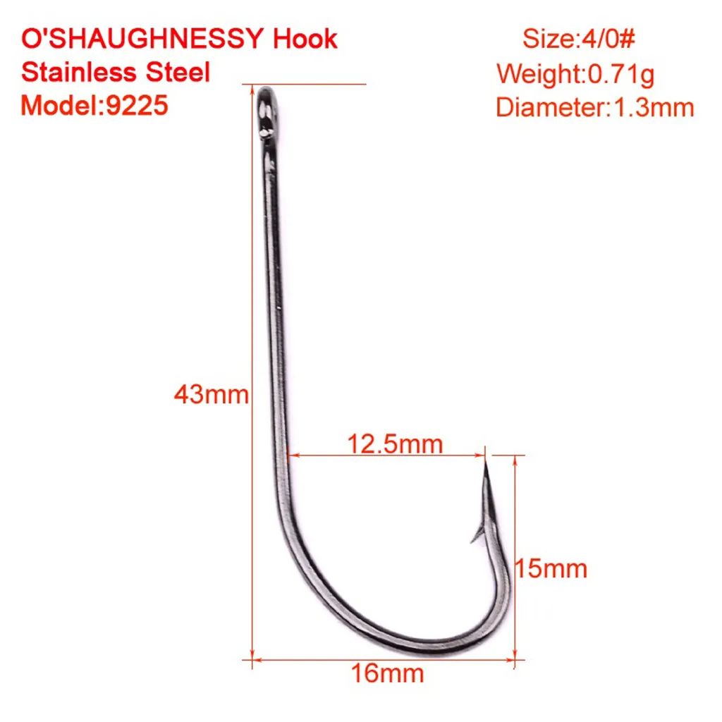 Рыболовные крючки О 'Шонесси крючок из высокоуглеродистой стали джиг большие рыболовные крючки черные 100 шт. наружная зимняя рыбалка thermique polaire#5