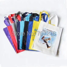 [ 1 цвет 1 боковой логотип] компания индивидуальный логотип подарок нетканый/сумка для покупок 27*34,5*6 см лучше всего для торговли/встречи