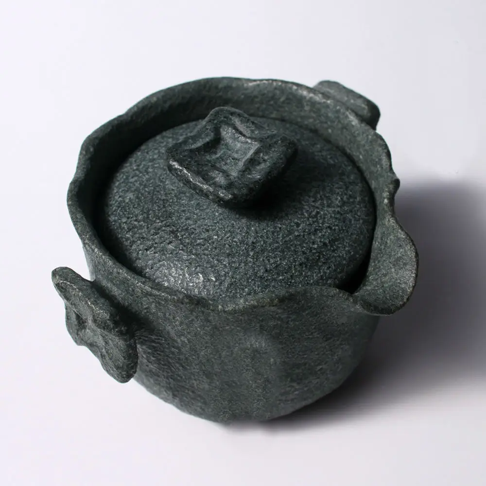 Чай Gongfu из гранодиорита ручной работы гайвань с фильтром заварочный чайник 150