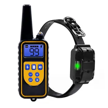 

Dog Training Collar Range 2600ft Dog Shock Collar with Remote Rechargeable Waterproof with 4 Modes Light for Medium Large Dogs