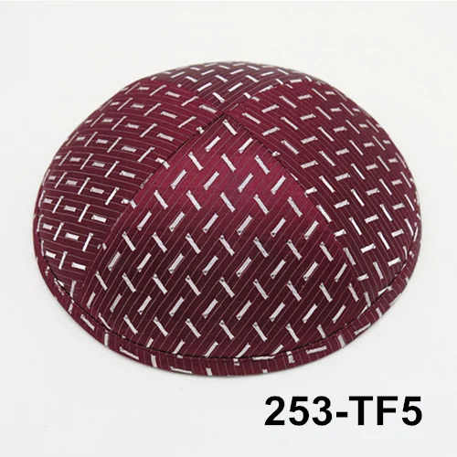 Парча 19 см kippot kipa Appaerl Аксессуары Шапки вязаные шапки beanie Kippah Jean Yarmullka - Цвет: 253tf5