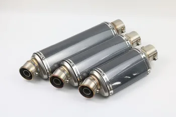 

Universal 38-55MM Motorcycle Exhaust Muffler Pipe 3 Size Stainless Steel Scooter Motorbike Pipe for FZ6N R6 TMAX530 CB250 R3