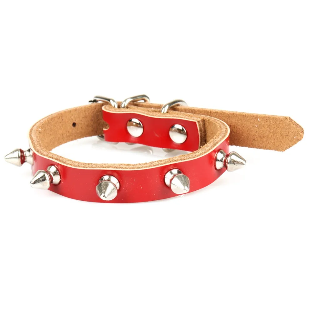 Upto 50 Off On Real Cowhide Dogs Collars Leather Spiked Rivet Buy Now!