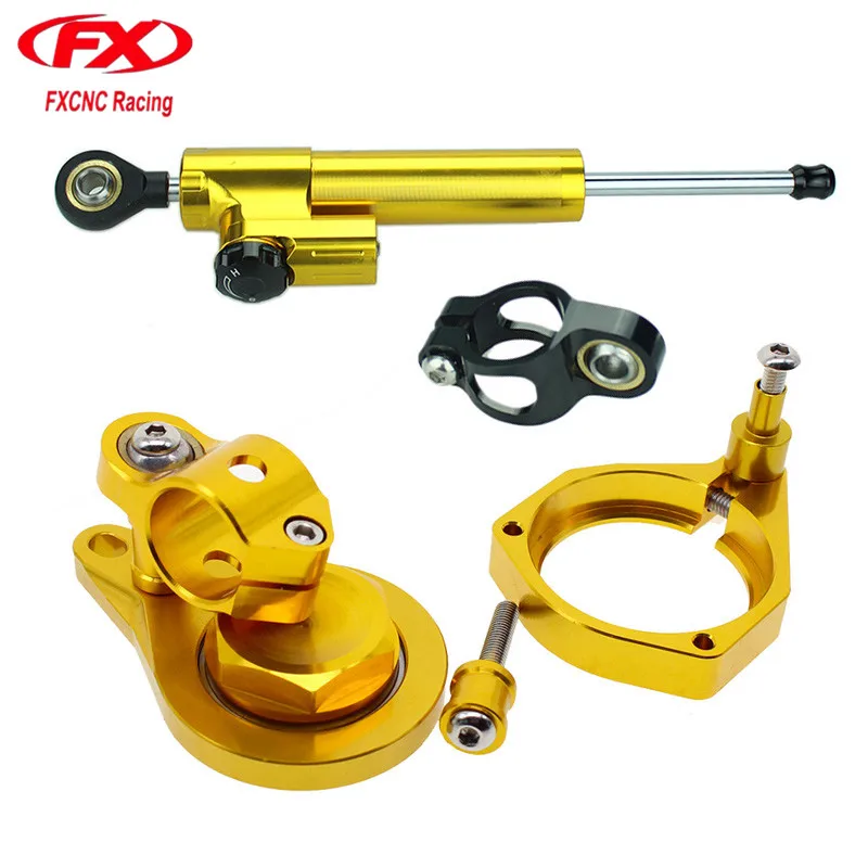 

For BMW S1000RR 2010 - 2011 CNC Aluminum Motorcycle Stabilizer Damper Steering Mounting Mount Bracket Holder Support Kit Set