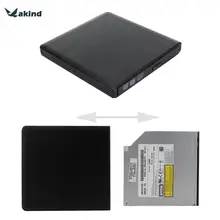 Portable Slim USB3.0 SATA CD/DVD-RW Burner Writer External Hard Drive for Macbook Pro Air w/ Support Exteranal ODD/HDD Device