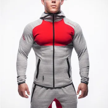 

2019 New Spring Men Sets Lined Sweatshirt + Pants Male Tracksuit Warm Sporting Suits Men's Sportswear 2 Piece Suit