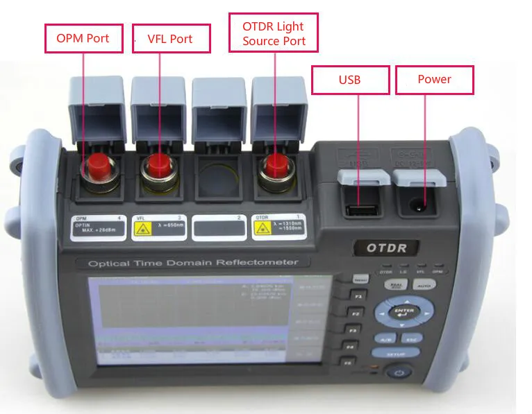 

JW3302ET-S1 SM OTDR 1310/1550nm 35/33dB Built in Optical Power Meter and Light Source and Visual Fault Locator(VFL)