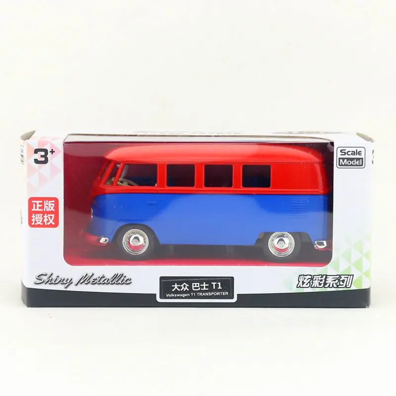 RMZ City 1:36 литая под давлением игрушечная модель/Volkswagen T1 транспортный автобус/оттягивающийся автомобиль для детского подарка/коллекции/образования/коробка - Цвет: Box
