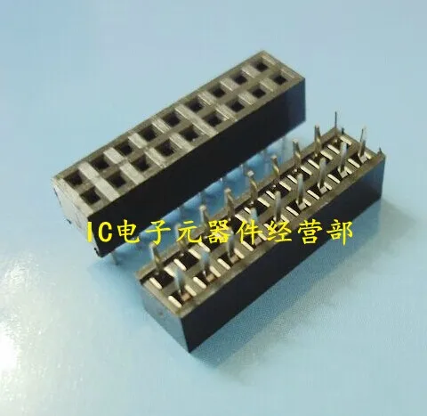 

180PCS 2.54mm 2 X 9 Pin Gold-plated Double Row Straight Female Pin Header ROHS