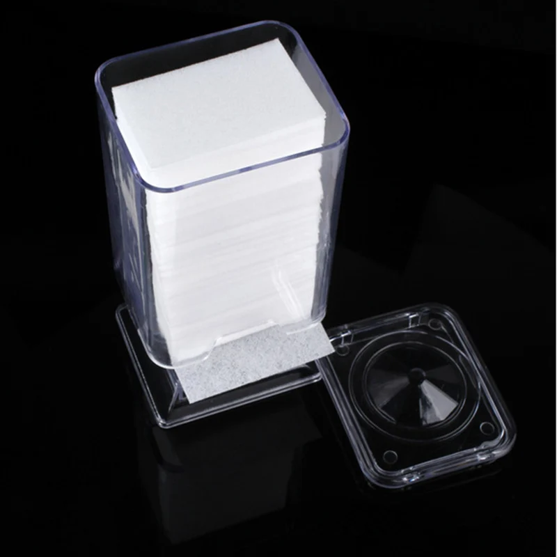 

Environmental friendly plastic Nail Art Makeup Cotton Pads Wraps Acrylic Holder Storage Case Box SSwell