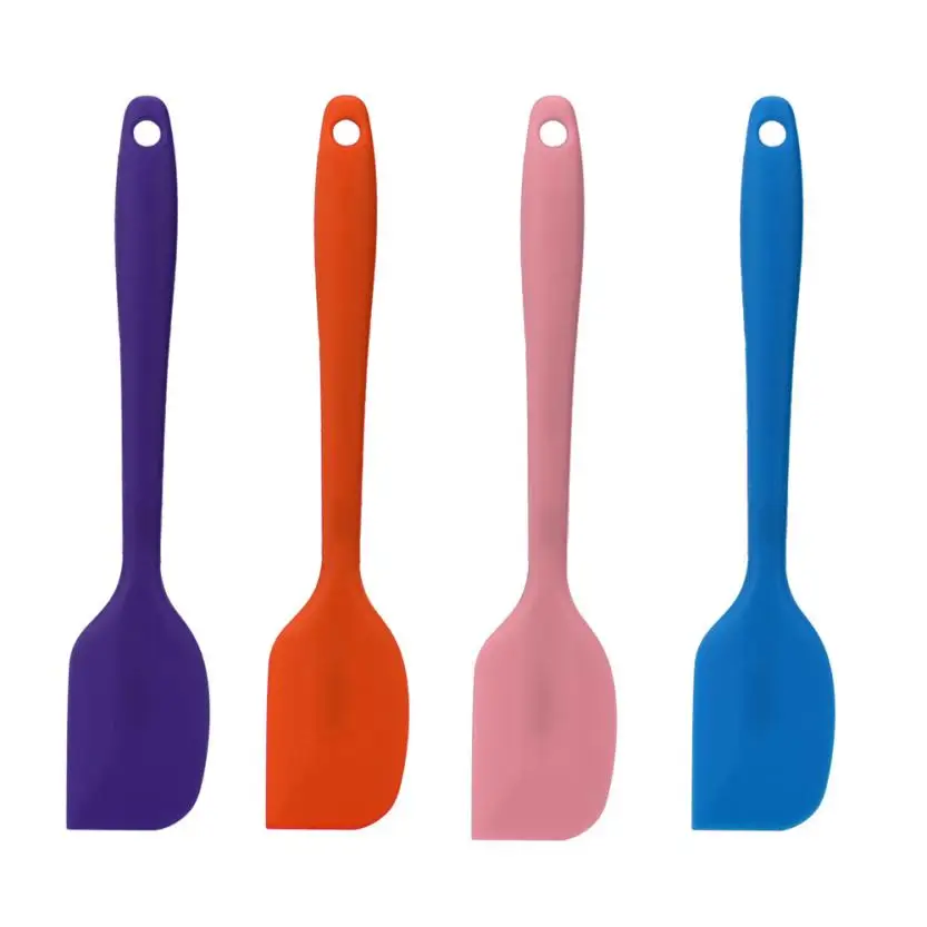 4pcs Spatula Heat Resistant Flexible Silicone Spatulas Cake Spatula