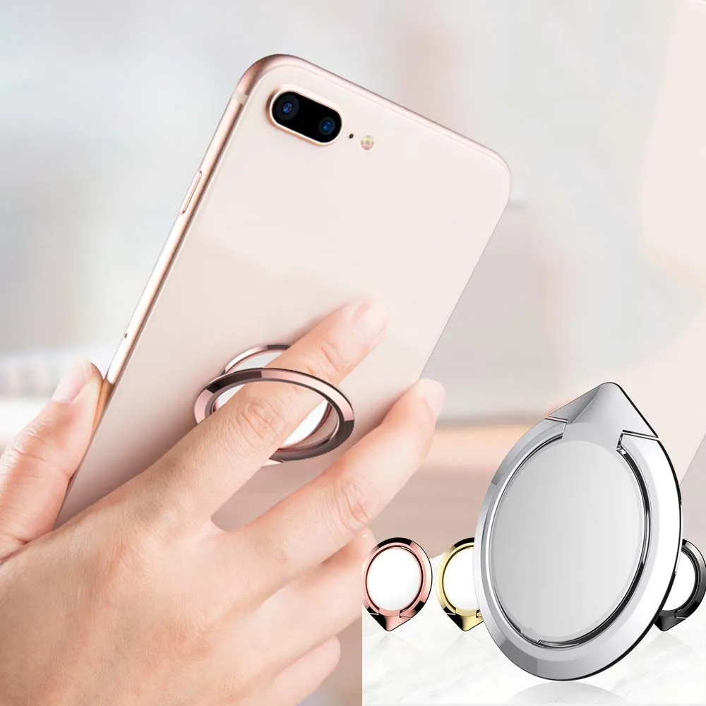Палец кольцо телефон Смартфон Стенд держатель для iPhone X 8 7 6 6S Plus 5S смартфон 1 мм 360