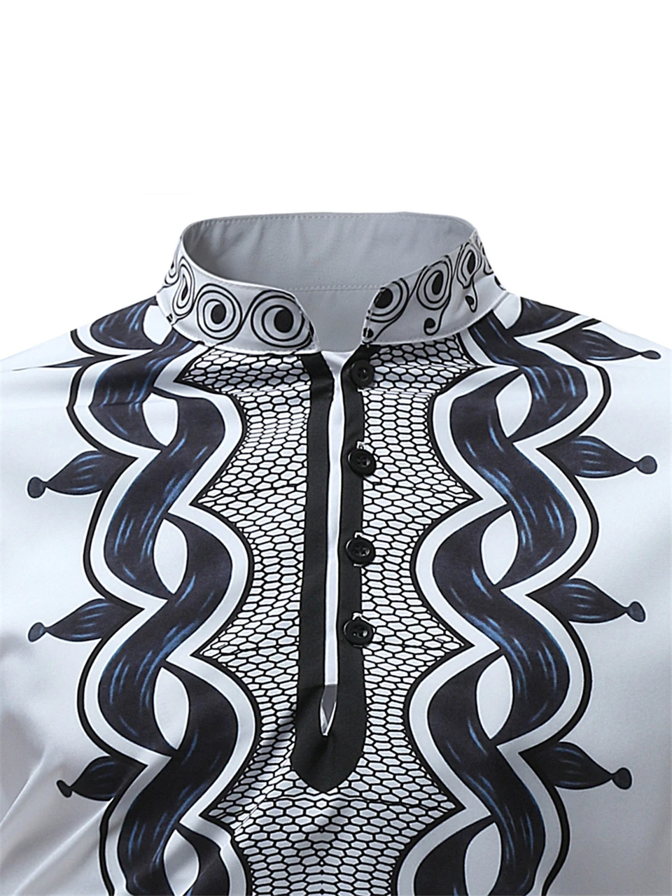Принт богатый Базен человек Африканская Одежда модное Африканское платье белая рубашка с длинными рукавами Повседневные Макси мужские африканские платья Дашики