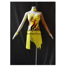 Горячее предложение! Распродажа! KAKA-L1577, белая женская Одежда для танцев, латинское платье c бахромой для девочек, платья для сальсы, танго, Самба Румба Чача платье латиноамериканское танцевальное платье