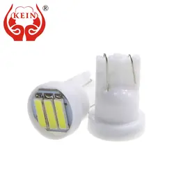 KEIN 10 шт. t10 w5w светодио дный шарика автомобиля 168 194 501 3smd 7020 Авто Подсветка салона номерной знак чтение сигнала лампы автомобиля 12 В белый