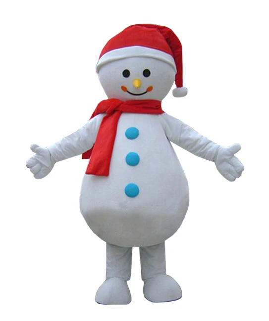

cosplay costumes Good Quality Cheap Price Eva head Sponge Body Adult Snowman Mascot Costumes for Christmas