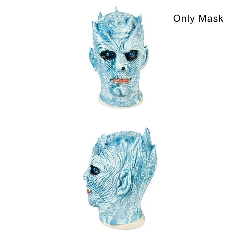 Game of Thrones Night King White Walker Cosplay Costume - 4 Piece Set: Vest, Helmet, Pants, Shirt for Halloween image 3
