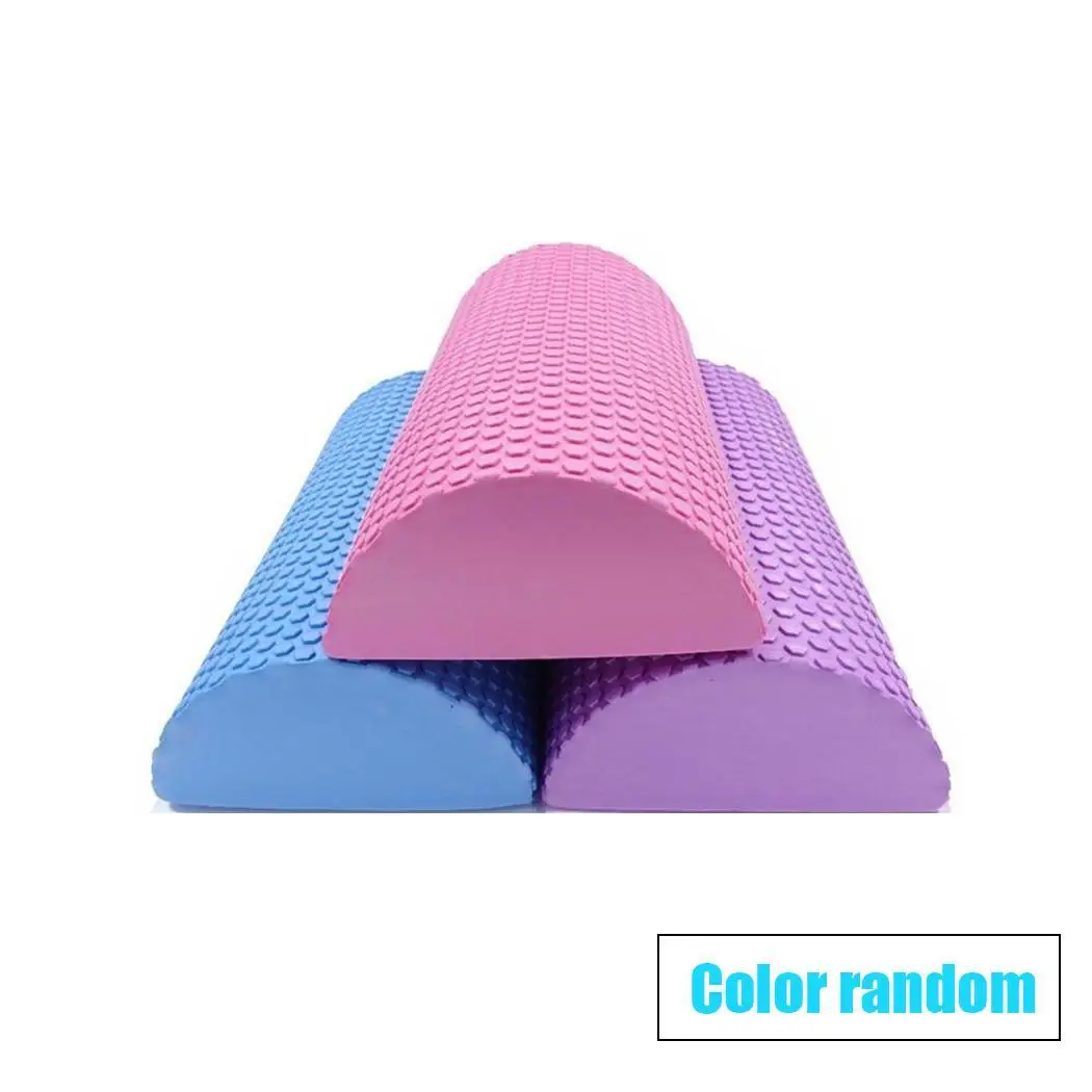 

Half Round Yoga Column Fitness Pilates Yoga Foam Roller blocks Train Gym Massage Grid Trigger Point Therapy Physio Exercise