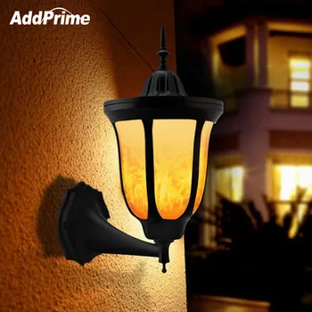 

Solar LED Lights Outdoor Waterproof 96 led Flame Lamps Decorative Wall Light Solar Landscape Street Light Garden Security Lamp
