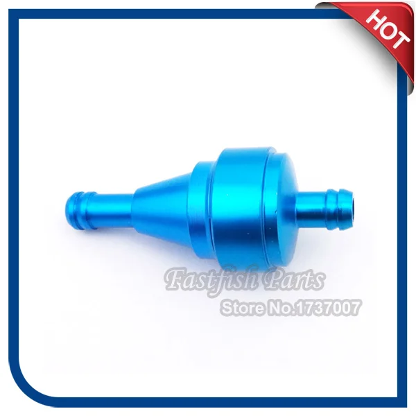 Blue Aluminum Fuel Filter Gas Mini Pocket Dirt Bike For Motorcycle Pit Dirt Bike ATV Quad Gas Push Bicycle