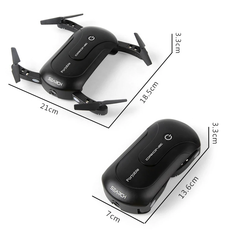2018 Новейший складной мини карманный Дрон air selifie WIFI FPV rc с HD камерой 4CH 6 осями